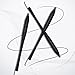 M Mellie's Signature Microblading Eyebrow Pen (Pack of 10) - Disposable Microblading Pen with Sterilized Blade, Comfortable Rubber Grip and Pigment Sponge for Flawless Bro (C12 .18mm, Black)