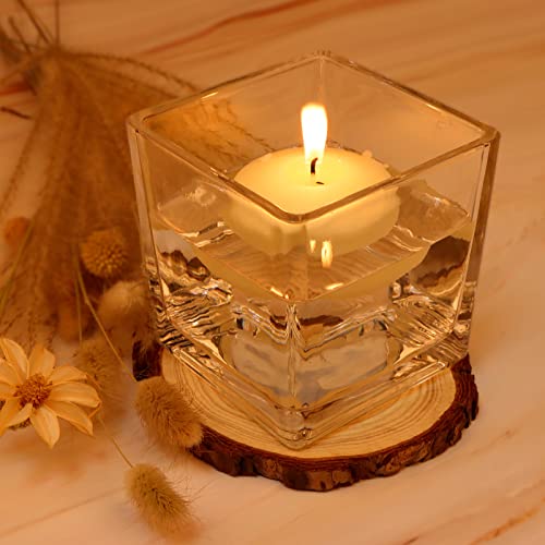 Comrzor Set Of 6 Square Glass Vases 4 Inch X 4 Inch X 4" thumb #6