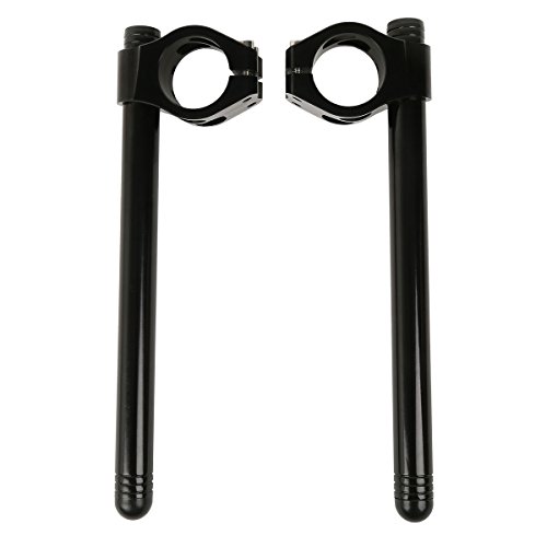 TCT-MOTORPARTS 41mm Black Handle Bar Clip On Fit For Honda CBR600 NTV650 BROS650 BROS400 CBR400 NC23