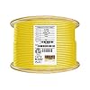 Elite Elevador blindado Cat6 (CMR), 1000 pies, F/UTP 23AWG, cobre desnudo sólido, 550 MHz, certificado UL, certificación UL-LP, carrete de cable Ethernet a granel, amarillo