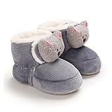 ►Las botas de nieve para bebés están hechas por un algodón súper suave y usando materiales amigables con el medio ambiente.