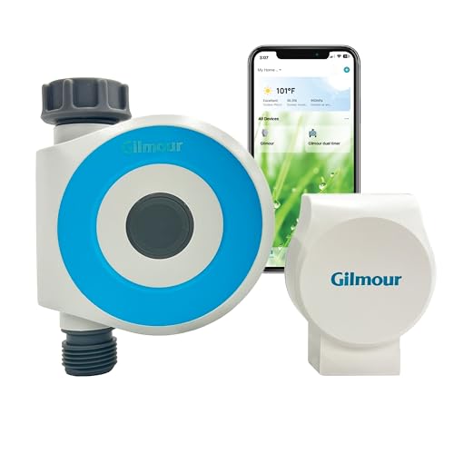 Gilmour WiFi Water Timer with Rain Delay, Battery Operated