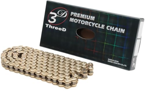 Amazon | スリード ThreeD バイク用チェーン 525ZN ゴールド 110L MLJ