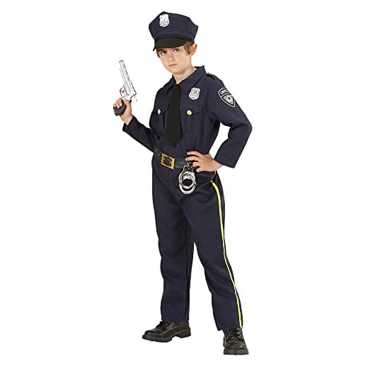 Widmann - Barnkostym polis, vaktman, vaktmästare, lagvaktmästare, karneval, temafest