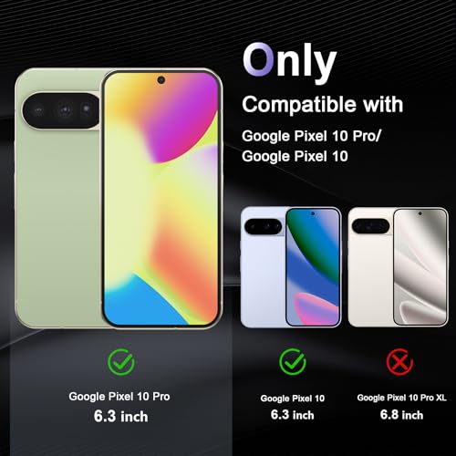 Image of Case for Google Pixel 10 /10 Pro, Military Grade Drop Protection Phone Case, Yellowing Resistant, Anti-Scratch Hard PC Back, Shockproof Hard Ultra-Thin Protective Cover, Clear