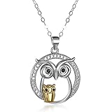 Größe:Eule: 2 * 2cm Anhänger: 2cm * 2,7cm Kette: 45cm, Gewicht: 3,8g.