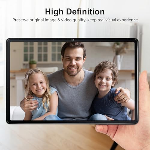Image of SPARIN Screen Protector for Samsung Galaxy Tab S10 FE 2025 /S9 FE /Tab S9 Tempered Glass HD Clear with Frame Installation Aid, Pack of 2