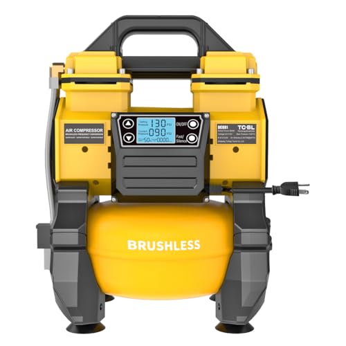 Image of TC.BL Portable Air Compressor 110V AC Purpose Oil Free Air Pump with with 1.5Gal Aluminum Tank