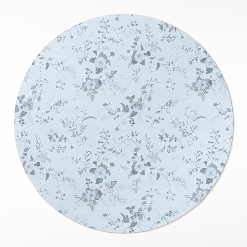 Tapis vinyle rond protège sol contre rayures entretien facile
