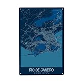 artboxONE Metall-Poster 20x30 cm Städte/Rio de Janeiro Rio 