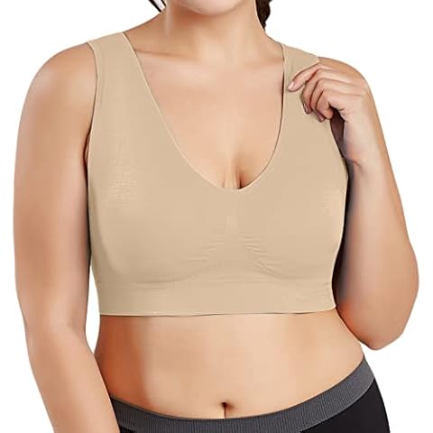 Sujetador Deportivo para Mujer Sujetador Deportivo para Mujer Sujetador Bra Plus Bra Ultra Thin Size Full Cup Tops Color Grande Sports Women Bra Blusa de Mujer Cover