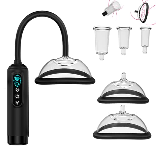 Elektrische Vakuumpumpe Für Frauen Mit 6 Saugmodi Und LCD Anzeige Muschipumpe Mit Nippelsauger Und Klitoris Sauger Sexspielzeug Für Frauen Solo Vagina Stimulator Als Sex Toy Für Paare LZYLWC