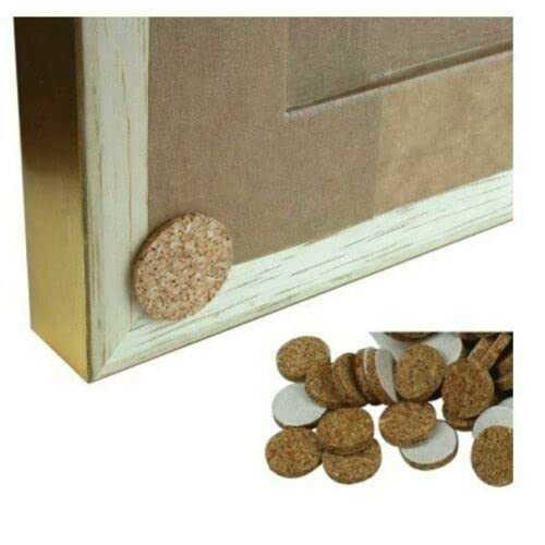 Sisi Uk Brown Sisi Uk® 12Mm Self Adhesive Cork Bumpers Frame Bumpers Self Adhesive Disc For Photo Frame (Pack Of 50)