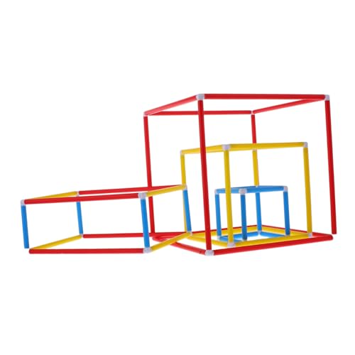 ERINGOGO 1 Juego Geometría Sólida De Construcción Juguetes De Construcción De Tallo Edificio para Juguetes De Entrelazados Tallo De Juguete El