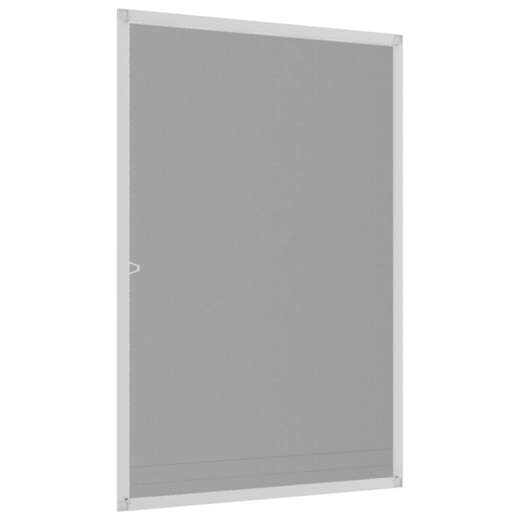 Fenster Weiß 90x120 cm mit Aluminiumrahmen und Fiberglasnetz, zuschneidbar, ohne Bohren, für Schlafzimmer, Wohnzimmer, Balkon, Mückenschutz, Fliegenschutz
