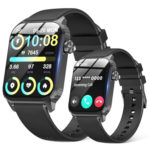 Beiyonge Montre connectée 120 modes de sport avec écran tactile HD de 4,65 cm…