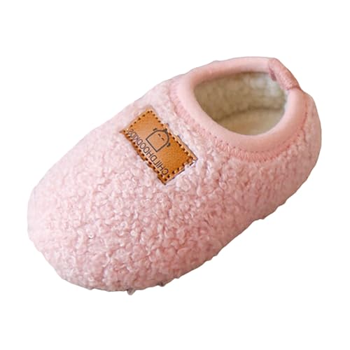 IWIHMIV Toddler Winter Shoes Girls Baby Home Fashion Cotton Slippers Infant Non Slip Soft Flat Shoes