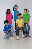 Uvex K junior - gepolsteter Kapselgehörschutz für Kinder - SNR 29 dB & längenverstellbar - lime, schwarz – Ansicht 6