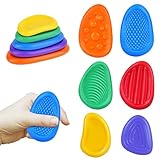 Eastrise Sensory Worry Stones, 6-Piece Fidget Set for Anxiety & Stress Relief, Tactile Calming Tools for Adults, Professionals