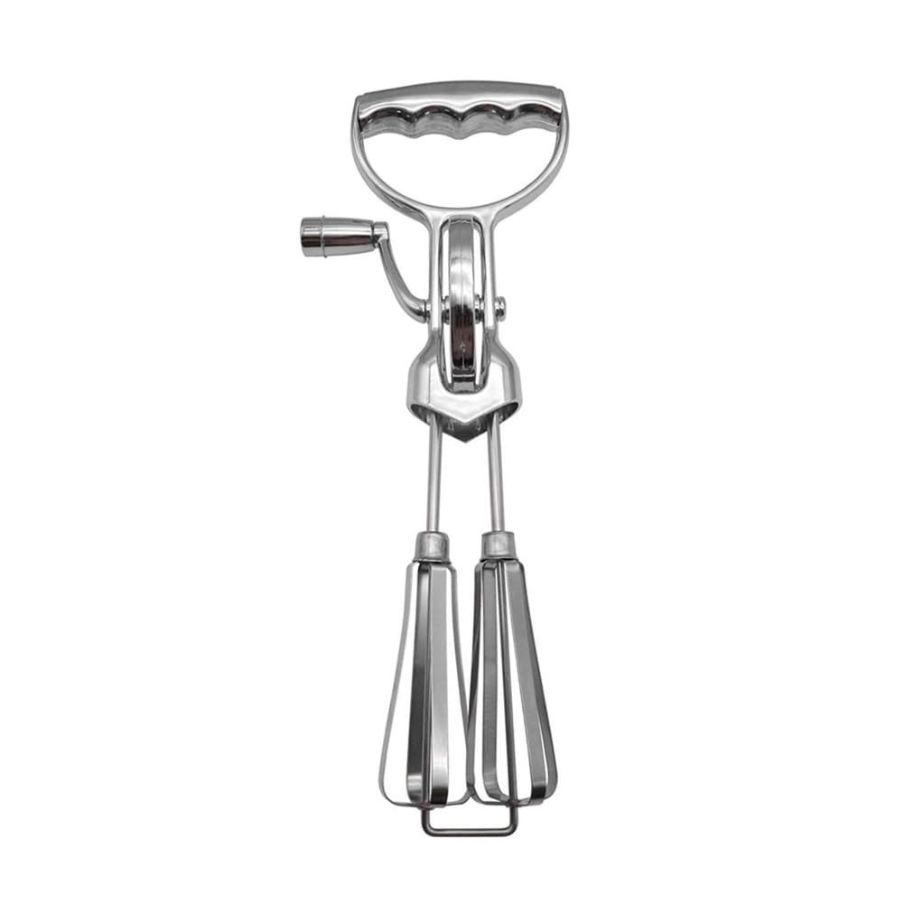 ISTOVO Hand Crank,Handheld Double Stainless Steel Rotary Hand Whip Whisk
