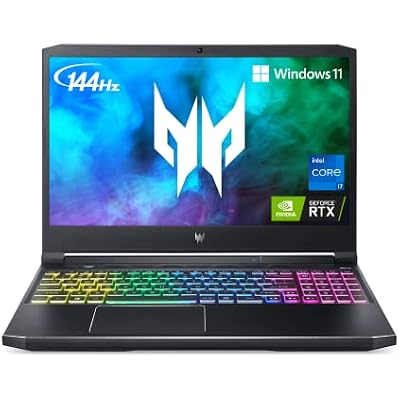 Acer Predator Helios 300 PH315-54-760S Gaming Laptop | Intel i7-11800H | NVIDIA GeForce RTX 3060 GPU | 15.6 FHD 144Hz 3ms IPS Display | 16GB DDR4 | 512GB SSD | Killer WiFi 6 | RGB Keyboard