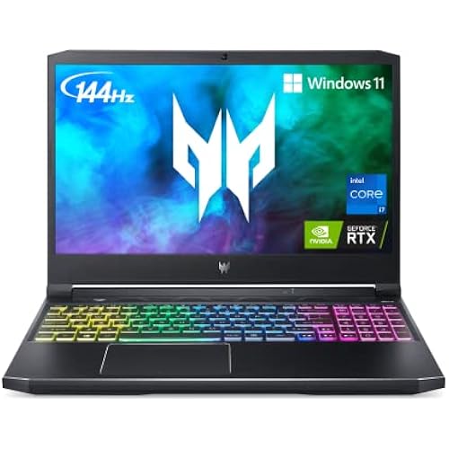 Acer Predator Helios 300 PH315-54-760S Gaming Laptop | Intel i7-11800H | NVIDIA GeForce RTX 3060 GPU | 15.6" FHD 144Hz 3ms IPS Display | 16GB DDR4 | 512GB SSD | Killer WiFi 6 | RGB Keyboard