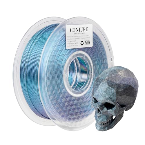 Image of Chitu Systems Conjure Chameleon PLA 3D Printer Filament, 1.75mm Galaxy Dual Color Filament, Changing Color with Light and Angles, Blue Purple 3D Printing Filament 1KG /2.2lb