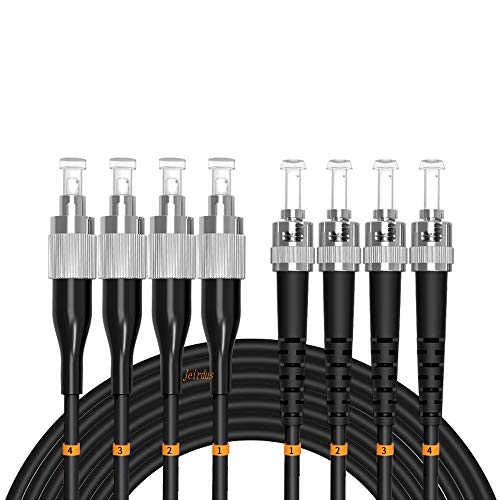 Cable de fibra óptica de 20 metros FC a ST exterior blindado 4 núcleos 9/125 SM