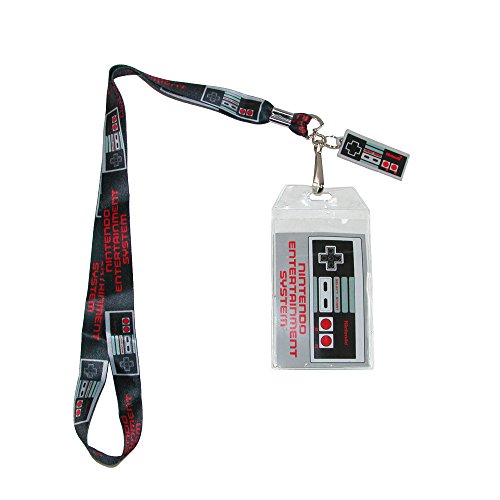 Nintendo NES Controller Lanyard with Rubber Charm