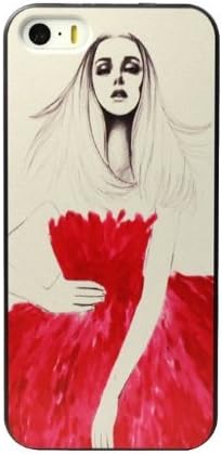 amtonseeshop New Fashion Hot Variou Painted Pattern Phone Hard Back Case for iPhone 5 5S (Beautiful Girl)