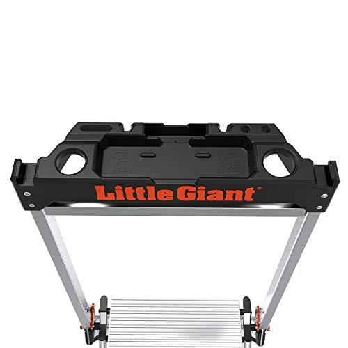 Little Giant Ladders, Jumbo Step, 4-Step, 3 foot, Step Stool, Aluminum, Type 1AA, 375 lbs weight rating, (11904)