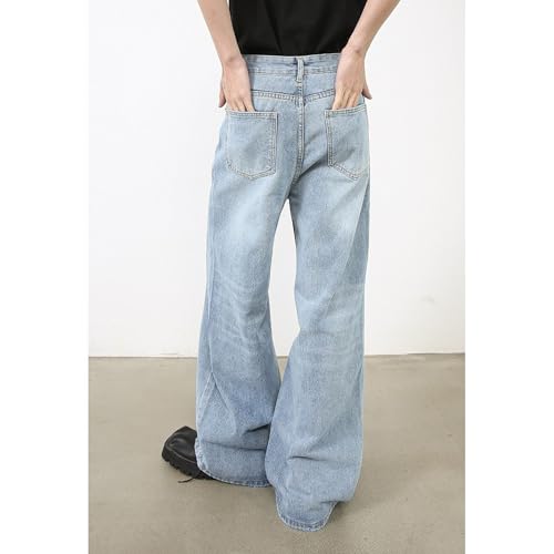 Men's Baggy Jeans Hip Hop Skater Jeans Vintage Dance Skateboard Pants Loose Fit Denim Jeans3