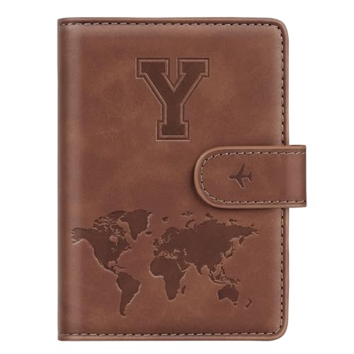 Simikol Passport Holder Wallet Cover Personalized Initial Travel Essentials
