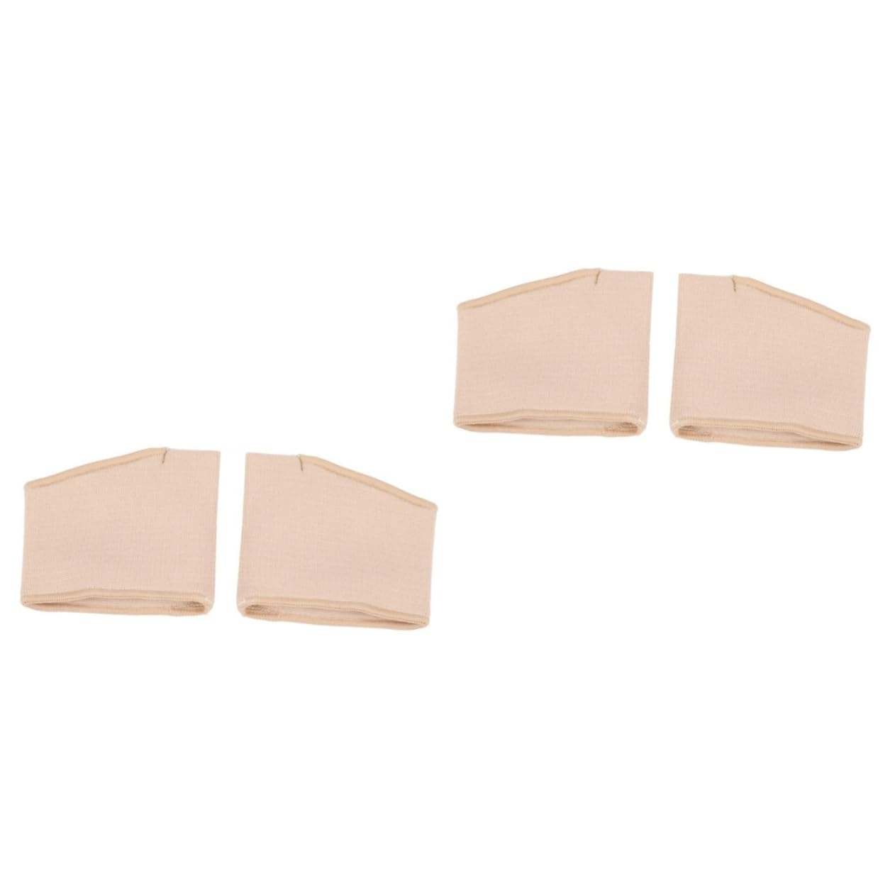 IWOWHERO 2pcs Super Stretchy Gel Material Women's High Heel Socks Toe Correctors Fabric Metatarsal Sleeve Size s (35-40y)