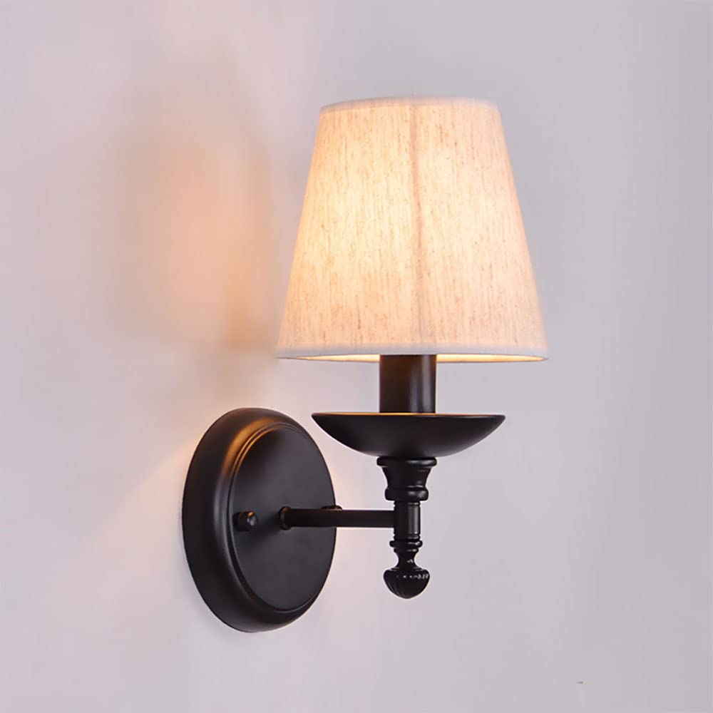 Applique murale salon chambre hôtel luminaire intérieur fer noir