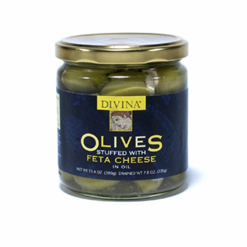 Divina Olives Stuffed With Feta Cheese, 7.8Ounce Jars