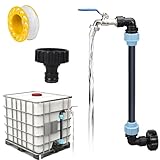 Compatibilità IBC universale: I rubinetti a collo d'oca IBC sono adatti ai serbatoi IBC, ai barili da 1000 litri e ai serbatoi agricoli per l'acqua piovana.Ideale per giardino, agricoltura e industria: il vostro affidabile adattatore per container IBC