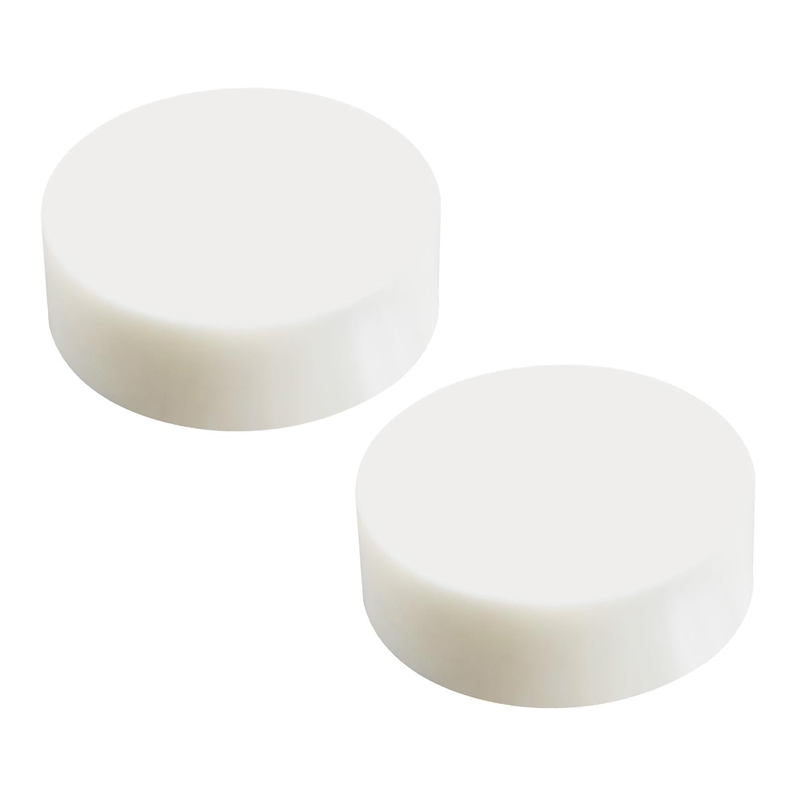 2 Pezzi Banco Battuta Tondo Nylon Blocco Anello Strumento Gioielleria Modellatura Appiattimento Piastra Artigianale Resistente Adatto per Laboratorio