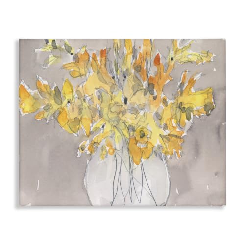 Stupell Industries 'Modern Yellow Petals Blossoms Floral'| Canvas Art