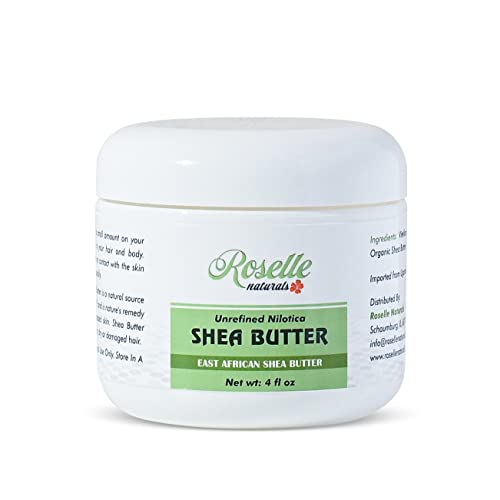 Roselle Naturals Unrefined, Nilotica Shea Butter. All Natural, Raw Shea Butter From East Africa. Smooth And Creamy For The Hair, Face And Body #TOP17