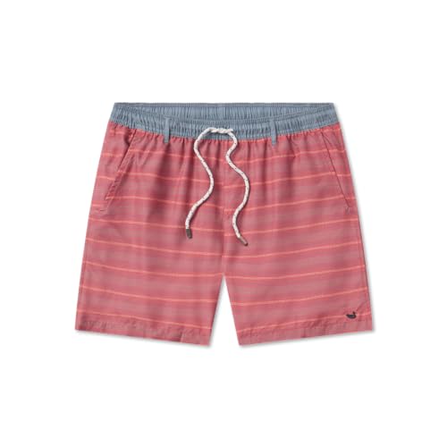 Southern Marsh Dockside Swim Trunks - Mayan Dot, Washed Red, Large