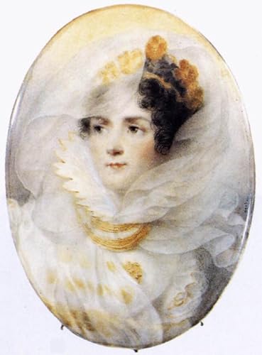 Lienzo Mural l'imperatrice Giuseppina de Jean Baptiste Isabey, elegancia clásica de 60x90cm