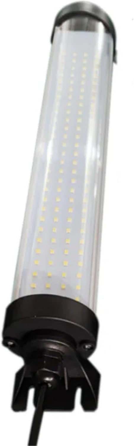 Machine Tool Working Light High Brightness Waterproof Oil Proof and Explosion-Proof Lathe Lighting Three Anti Lamp(8W 300mm,24V)