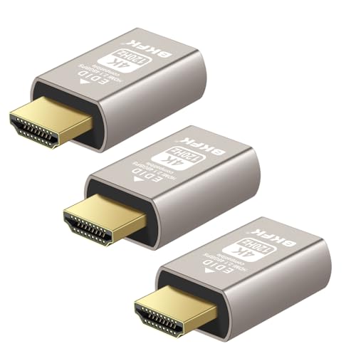 Emulador HDMI 4K 120Hz Headless EDID dongle para pantalla virtual en PC y servidor, pack de 3