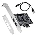 QNINE PCIe 3 Ports 1394A Firewire Expansion Card, 2 x 6 Pin and 1 x 4 Pin PCI Express to External IEEE 1394 Adapter Controller for Desktop PC and DV Connection
