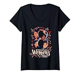 Photo Gallery donna march 8 – international women’s day feminine empowerment maglietta con collo a v Photo Gallery donna march 8 – international women’s day feminine empowerment maglietta con collo a v