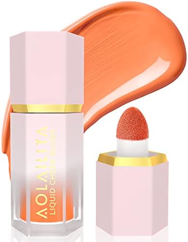 AOLAILIYA Liquid Blush Makeup,Soft Cream Blush for Cheeks, High-pigmented, Long-Wearing, Waterproof, Natural Glossy, Skin Tint Blush Stick Face Makeup for Women and Girls(brithday suit)