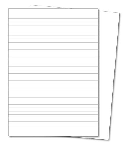 Hamelin - Quaderno A4 8 mm alternata a righe e