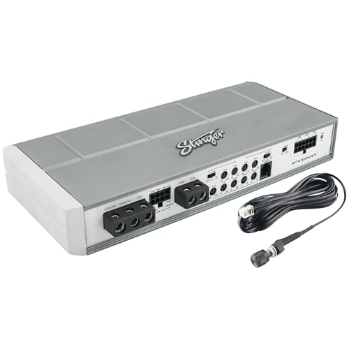 Stinger SPX1000X5 Marine & Powersports 5-Channel 1000W Class D Micro Amplifier for Motorcycle, Boat, ATV, UTV, Side by Side RZR, 4x4 Off Road Vehicle or Car Audio System, Subwoofer Bass Knob