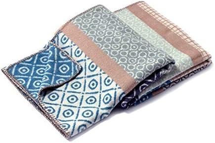 Wool Blanket Blue Stripe, 73x58In